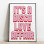 'It's A Disco Love Affair' Print, thumbnail 2 of 3