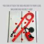 Red Valentine Heart Dog Poo Bag Holder, thumbnail 4 of 6