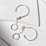 Sterling Silver Multi Circle Hoop Earrings, thumbnail 1 of 5