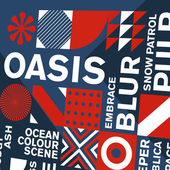Cool Britannia Music Poster Print, 4 of 4