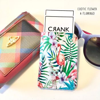 Personalised Tropical Flamingo Palm Card Holder Travel, 2 of 4
