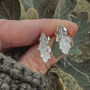 Oak Leaf Stud Earrings, thumbnail 1 of 3