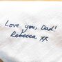 Personalised Hand Writing Cotton Handkerchief Gift, thumbnail 2 of 8