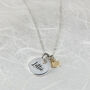 Personalised Silver And 9ct Solid Gold Heart Necklace, thumbnail 8 of 12