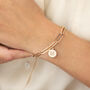 Personalised Initial Disc Paperclip Bracelet, thumbnail 1 of 6