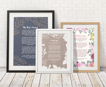 Personalised Your Favourite Words Print, 5 of 7