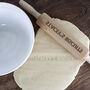 Personalised Beech Wood Revolving Rolling Pin, thumbnail 1 of 8