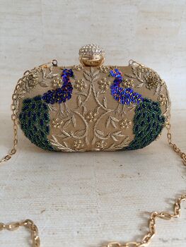Gold Peacock Clutch Bag, 6 of 9