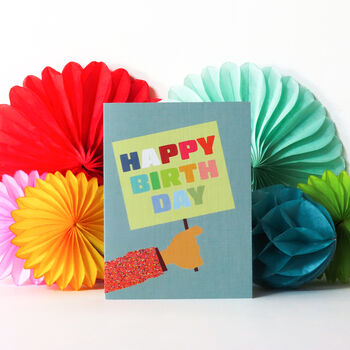Mini Bold Happy Birthday Card, 3 of 4