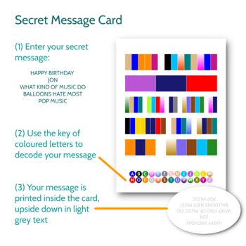 Personalised Secret Message Greetings Card Puzzle Art, 2 of 12
