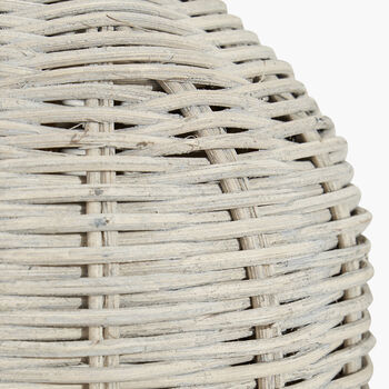 Grey Wash Rattan Bottle Table Lamp, 7 of 7