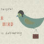 Blue Bird Children's Birthday Card, thumbnail 2 of 2