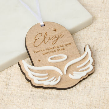 Wings Remembrance Christmas Hanging Decoration, 2 of 2