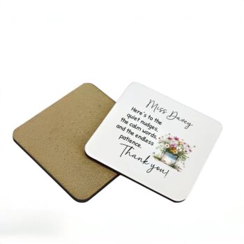 Teacher Thank You Mug – Personalised With Wildflowers And Quote, 7 of 9
