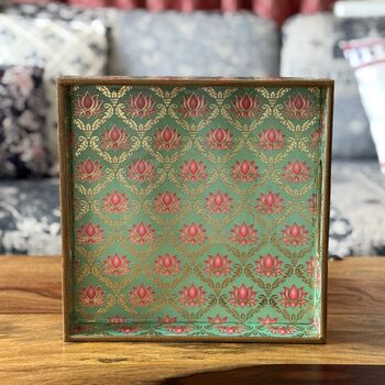 Wooden Serving Tray, Printed Square, 12 of 12