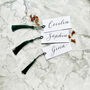Green Tassel, Hand Calligraphy Place Cards, thumbnail 3 of 3