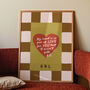 My Heart Is So Full Of Love Personalised Initials Print, thumbnail 1 of 12