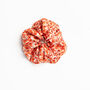 100% Silk Scrunchie Ditsy Red, thumbnail 1 of 3