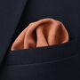 Wedding Handmade 100% Cotton Suede Tie In Burnt Orange, thumbnail 3 of 7