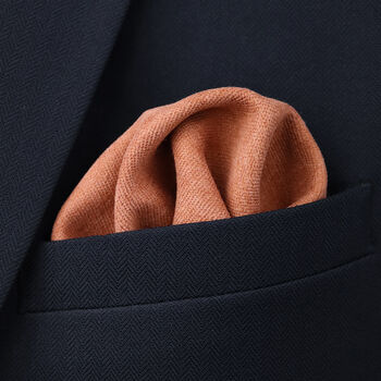 Wedding Handmade 100% Cotton Suede Tie In Burnt Orange, 3 of 7