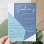 Hen Do Geometric Invitations Printed And Personalised With Envelopes, thumbnail 2 of 8