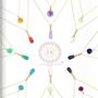 18ct Gold Lapis Lazuli Droplet Necklace And Earrings Set | By Elizabeth Raine, thumbnail 5 of 10