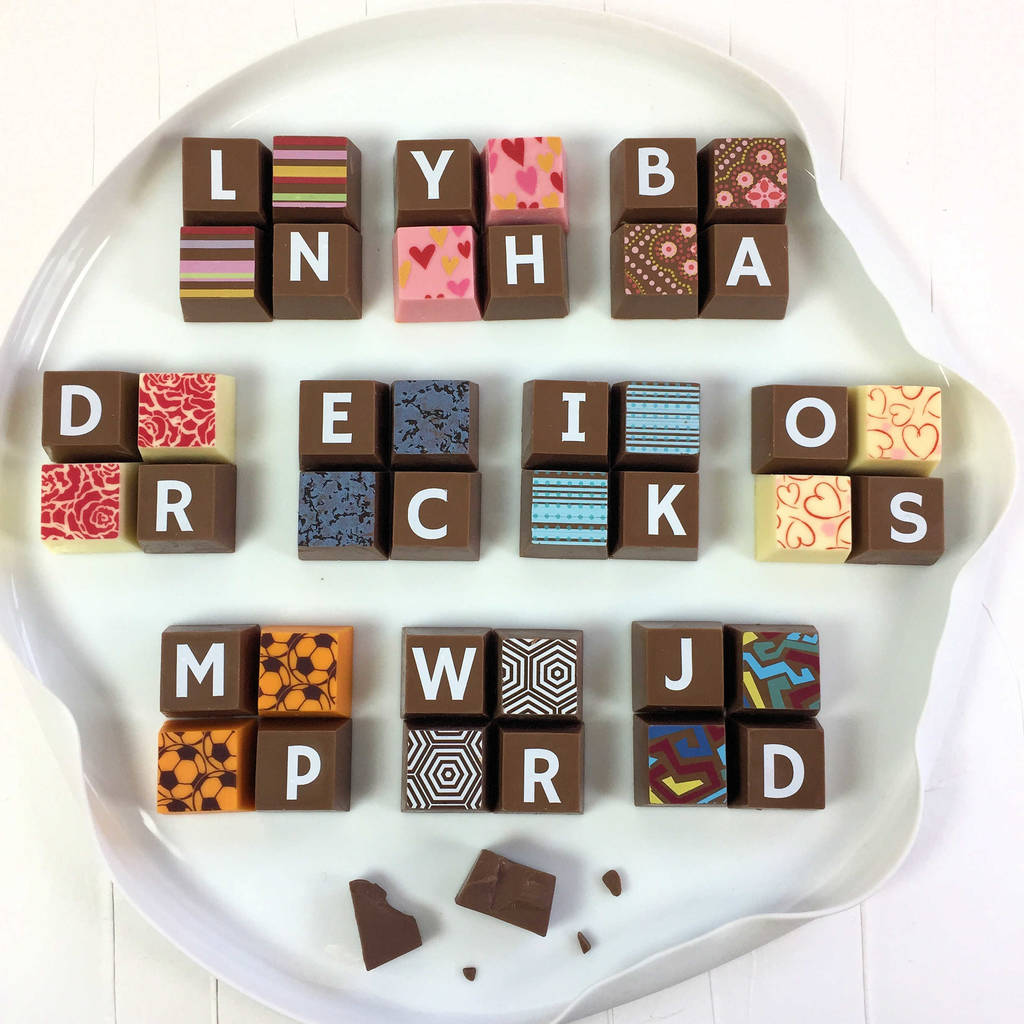 Personalised Chocolate Squares Favours, 1 of 8
