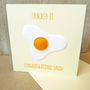 Personalised Congratulations 'Cracked It' Egg Card, thumbnail 1 of 3