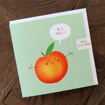 Big Hugs Peach Card, 5 of 5