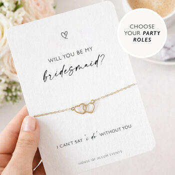 Bridesmaid Proposal Gift Will You Be My Bridesmaid Card Bracelet Gift, 2 of 11