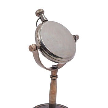 Personalised 17th Anniversary Bronze Desk Clock, 6 of 10