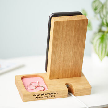 Personalised iPhone And Apple Airpods Charging Stand, 4 of 12
