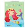 Mini Little Mermaid Birthday Card, thumbnail 2 of 5