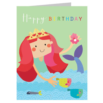 Mini Little Mermaid Birthday Card, 3 of 5