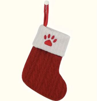 Mini Knitted Letter Christmas Stockings, 5 of 5