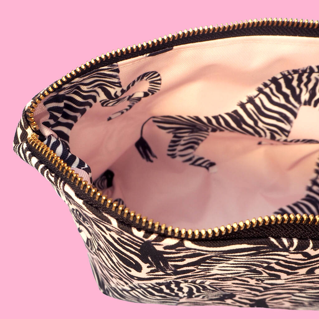 Zebra Zip Bag By Eleanor Bowmer