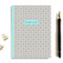 Bismillah Geometric A5 Notebook In Aqua, thumbnail 1 of 4