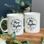 Couples Personalised Bone China Mug Set For Wedding, thumbnail 2 of 10