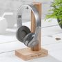 Personalised Solid Oak Headphone Stand, thumbnail 8 of 12