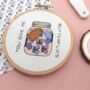 'You Give Me Butterflies' Mini Cross Stitch Kit, thumbnail 1 of 7