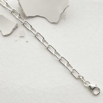 Sterling Silver Bold Paperclip Bracelet, 3 of 5