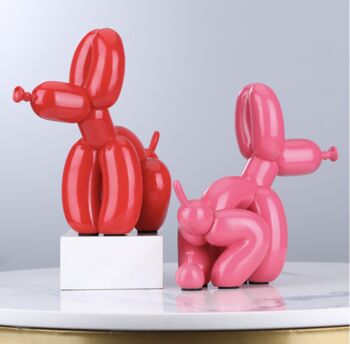 Balloon Dog Ornament In Pooping Design, 4 of 8