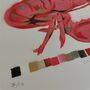 'Common Lobster' Original Signed Painting, thumbnail 2 of 10
