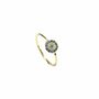 Evil Eye Band Ring Rose Or Gold Plated 925 Silver, thumbnail 6 of 10