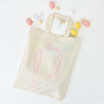 Personalised Easter Bunny Egg Hunt Bag, 12 of 12