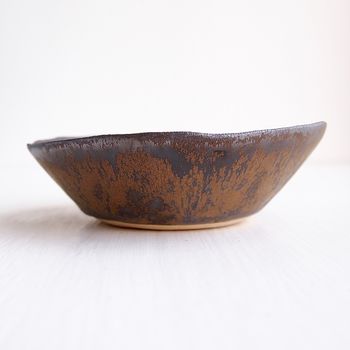 Handmade Navy Blue And Gold Ceramic Ring Dish, 10 of 10