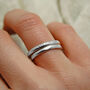 Personalised Silver Eternity Stacking Ring, thumbnail 3 of 10