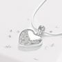 Ashes Memorial Inlaid Heart Necklace, thumbnail 1 of 12