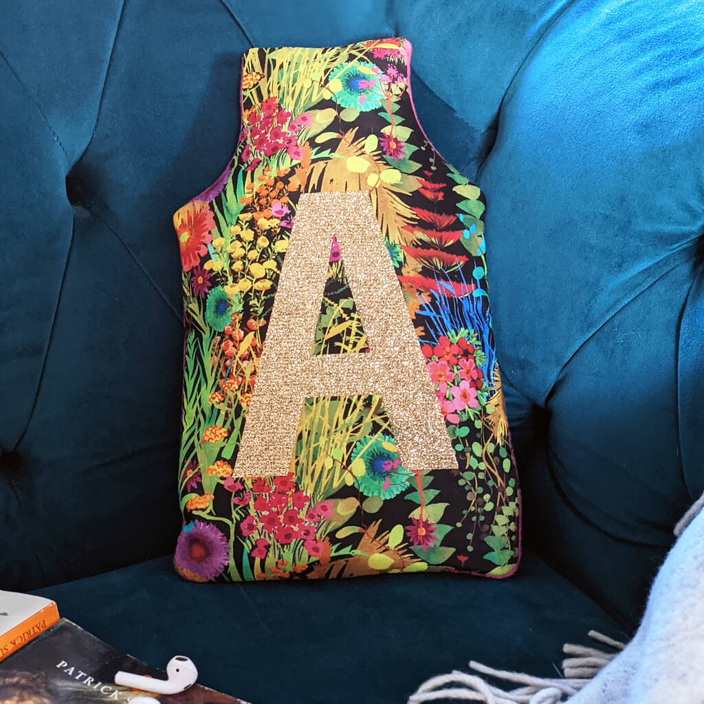 Tropical Liberty Personalised Hot Water Bottle Cover, 1 of 4