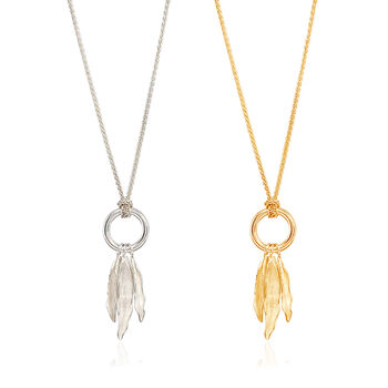 Gold Vermeil Or Sterling Silver Seed Pod Charm Necklace, 2 of 8